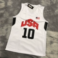 V-Neck Usa10 White Jersey
