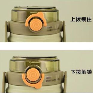 帝怡康林轻松论调保温杯盖子配件弹跳盖吸管配盖大容量水杯双饮盖