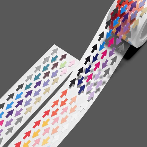 韩国正品glen 标签贴ins咕卡美纹手帐模切散布纸贴纸胶带 小箭头