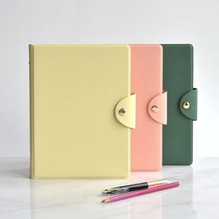 韩国正品Plepic A5精美皮质6孔活页封面套封皮无内页binder folio