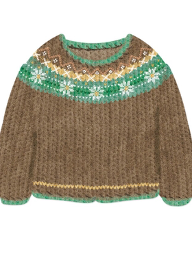 韩国正品Boki 仿针织彩色毛衣咕卡标签贴ins手账日记装饰贴纸1张