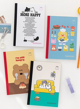 韩国正品BRUNCH BROTHER A5空白手绘本涂鸦笔记本手账Blank Note