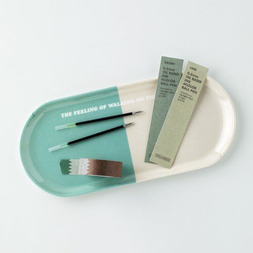 한국  라이브워크 0.5MM 4색 볼펜 컬러 유성펜 4색 펜 교체 리필 리필