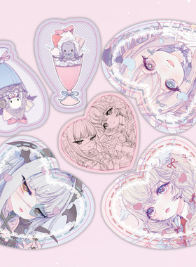 韩国正品NCHO漫画少女咕卡贴手账日记装饰贴纸包Bitter Sweet PET