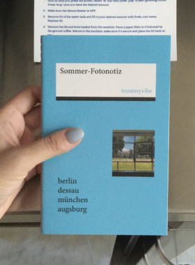 韩国正品Trust My Vibe 德国城市夏日写真摄影插图笔记本记事本