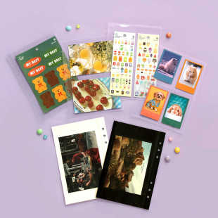 韩国正品iconic 6孔A5活页笔记本收纳内页 替换装内芯口袋binder