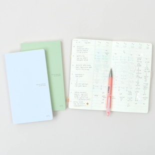 韩国正品ANALOG KEEPER 1年/6个月空间万年历日记本月周计划网格