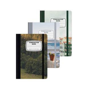 韩国正品composition 风景A5/A6绑带硬面空白笔记本Leave note