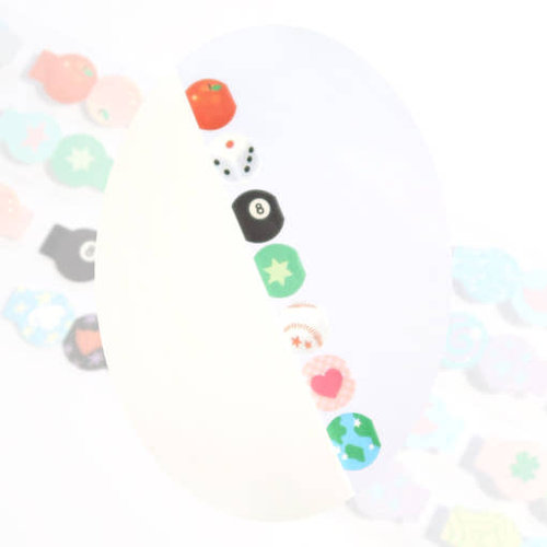 韩国正品st2krs 彩色泡泡美纹手帐模切索引贴纸胶带Bubble Index