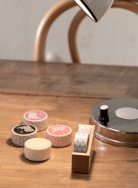 韩国正品rolledpaint基础图案款美纹花纹手帐拼贴素纸质胶带Cross