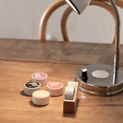 韩国正品rolledpaint基础图案款美纹花纹手帐拼贴素纸质胶带Cross