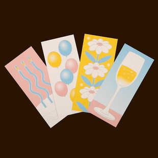 韩国正品oh,lolly day! 祝贺卡片信封红包贴纸套装envelope card