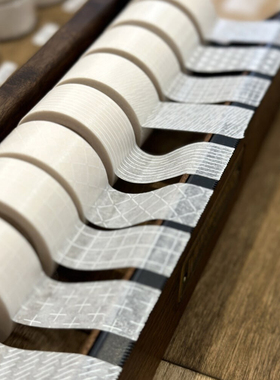 韩国正品rolledpaint基础图案款美纹花纹手帐拼贴素纸质胶带White