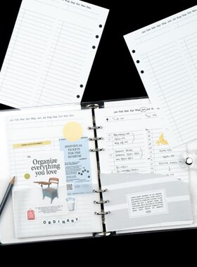 韩国正品Lucalab A5每日1小时笔记本内页四天/周计划替换装refill