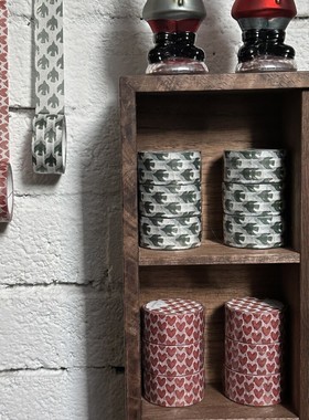 韩国正品rolledpaint 绿色爱心鸟美纹手帐日记纸质胶带December