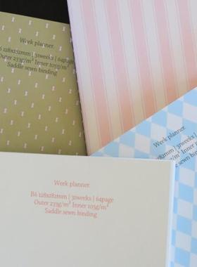 韩国正品Malgrecela 13个周B6计划本备忘记事本手帐Week planner