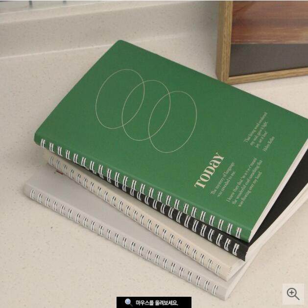 韩国正品wannathis 兴致勃勃A5线条线圈笔记本横线课堂记录本子