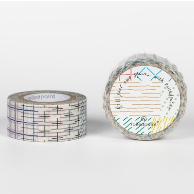 韩国正品rolledpaint 美纹花纹手帐拼贴素材ins风纸质胶带Pattern