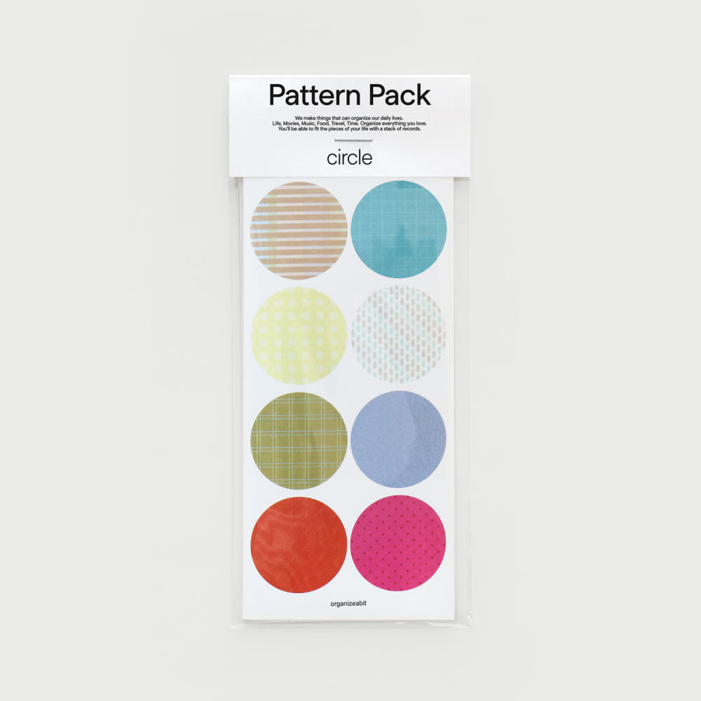 韩国正品OAB 彩色图案圆形标签贴装饰贴纸包sticker pack circle