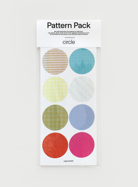 韩国正品OAB 彩色图案圆形标签贴装饰贴纸包sticker pack circle