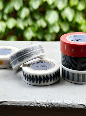 韩国正品rolledpaint 图标系列美纹花纹手帐拼贴素材ins纸质胶带