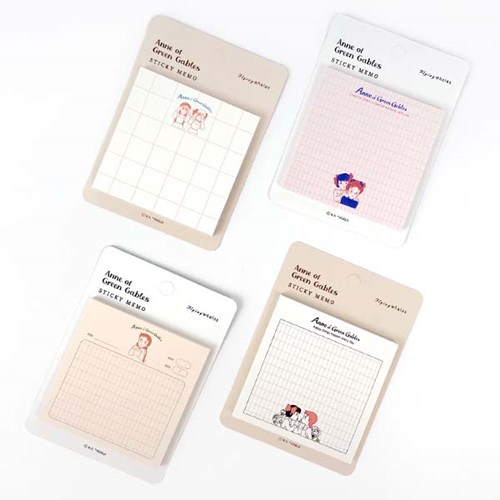 韩国正品Flying whales安妮备忘便签贴记事留意贴sticky memo pad 文具电教/文化用品/商务用品 便签本/便条纸/N次贴 原图主图