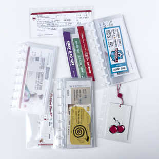 韩国正品Lucalab 活页圆扣演唱会门票票根票据收纳本 ticket book