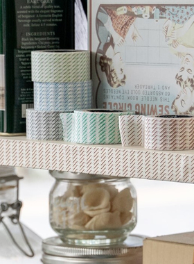 韩国正品rolledpaint基础图案款美纹花纹手帐拼贴素纸质胶带Slash