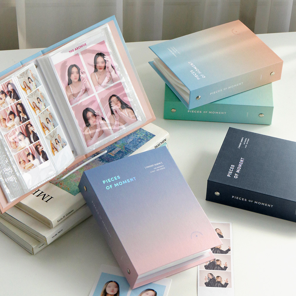 韩国正品iconic 大头贴照片自拍瞬间4切4x6追星小卡收纳册6寸相册