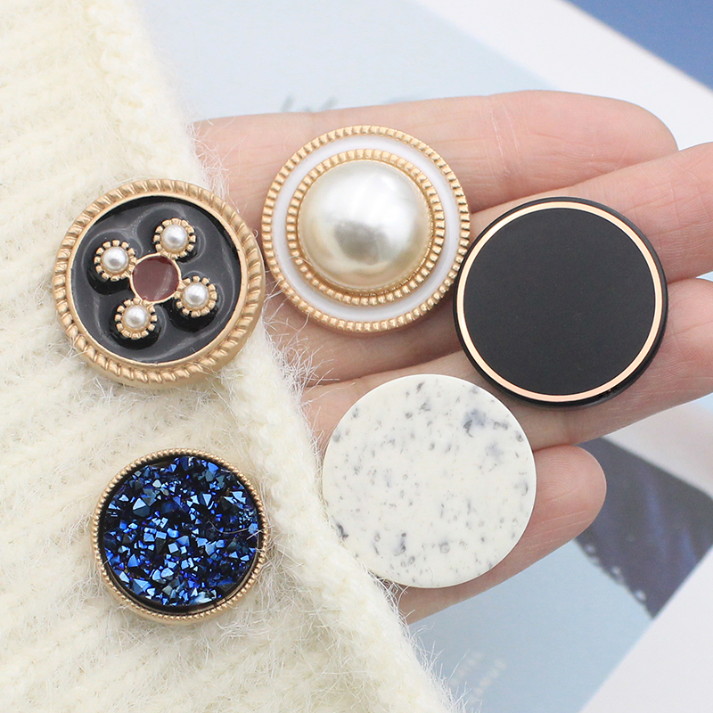 纽扣扣子金属百搭大衣女扣小香圆形毛呢外套钮扣高档裙扣珍珠扣,居家布艺,纽扣,淘宝优惠券,粉丝福利购,淘宝优惠卷
