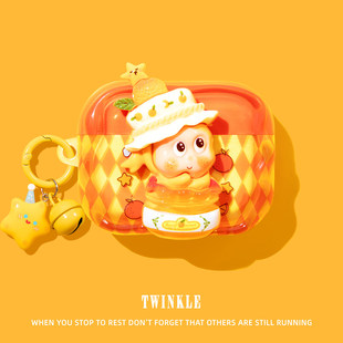 适用airpods4保护壳airpodspro3保护套airpodpro2耳机壳airpord3pro蓝牙airpord4苹果ipods四代盒蜜罐星星人