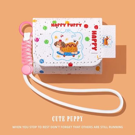 适用airpods4保护壳airpodspro3保护套airpodpro2耳机壳airpord3pro蓝牙airpord4苹果ipods四代盒皮质腊肠狗