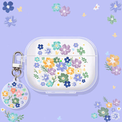 油画花朵适用vivo蓝牙耳机保护套