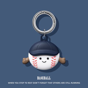 适用airtag保护套苹果定位器防丢器钥匙扣宠物狗猫脖项圈儿童棒球