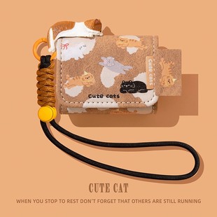 适用1more万魔s20pro保护套s21耳机壳s22耳夹式s12蓝牙q30保护壳q21/q20/q10/es903/aero连体式盒趴趴小猫