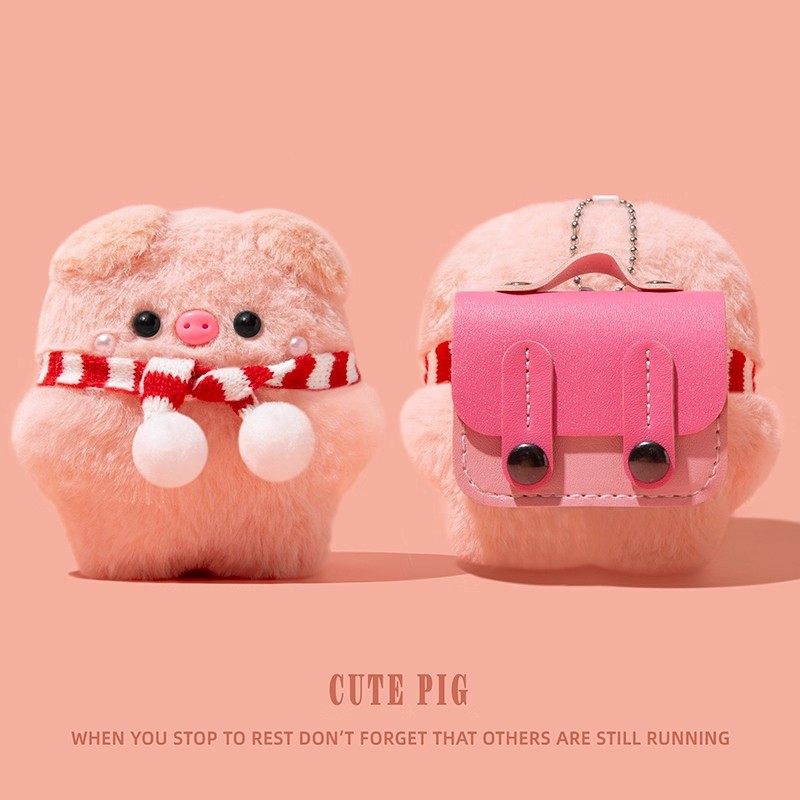 适用华为freeclip保护套freebuds6i耳机壳5i耳夹式freebudsse2蓝牙freebudspro4耳挂freearc/se3/4e毛绒小猪