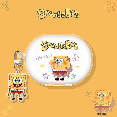 海绵宝宝适用华为蓝牙耳机保护套