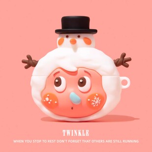 适用airpods4保护壳airpodspro3保护套airpodpro2耳机壳airpord3pro蓝牙airpord4苹果ipods三代盒雪人星星人