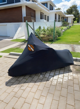 适用哈雷肥仔883sportster750突破者X48肥霸1200公路滑翔车衣罩套