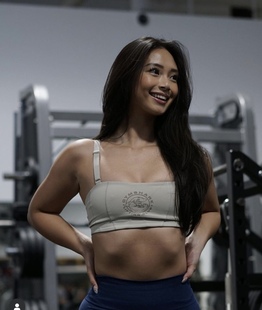 DakaFit Gym鲨鱼抹胸可调节吊带裸感瑜伽健身性感运动内衣