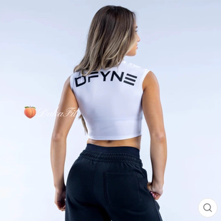 DakaFit DFYNE无袖上衣带胸垫弹力透气舒适运动瑜伽健身背心