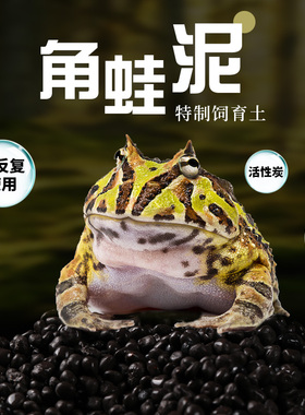 爬宠爬虫垫材角蛙泥 角蛙垫材底材 两栖蛙泥 黑色底泥蛙类垫材