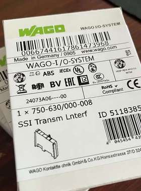 (议价)WAGO万可模块750-630000-0083个，