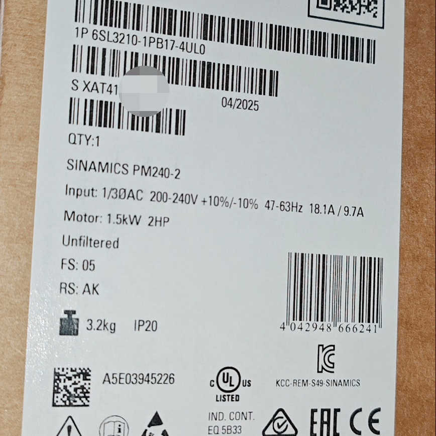 6SL3210-1PB17-4UL06SL32101PB1议价