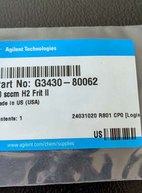 安捷伦G3430-80062  Aux Frit 30scc议价