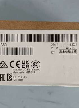 6ES7 511-1TL03-0AB0 中央处理器模组议价