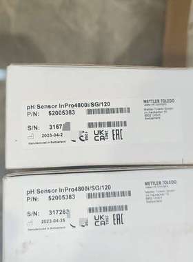 (议价)瑞士梅特勒PH传感器InPro4800iSG120，