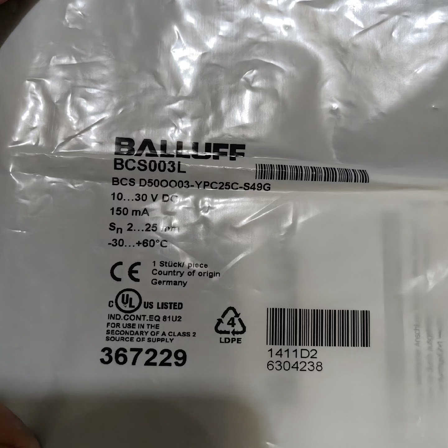 BCS003L   BCS D50OO03-YPC25C-S议价