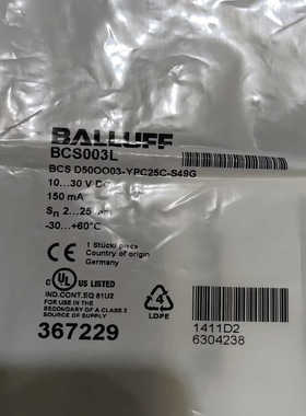 BCS003L   BCS D50OO03-YPC25C-S议价