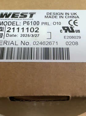 WEST温控器P6100 2111102 议价